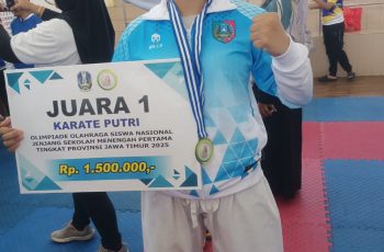 Atika Uzlifatul Jannah M.S Raih Juara 1 O2SN Cabor Karate Tingkat Provinsi Tahun 2025